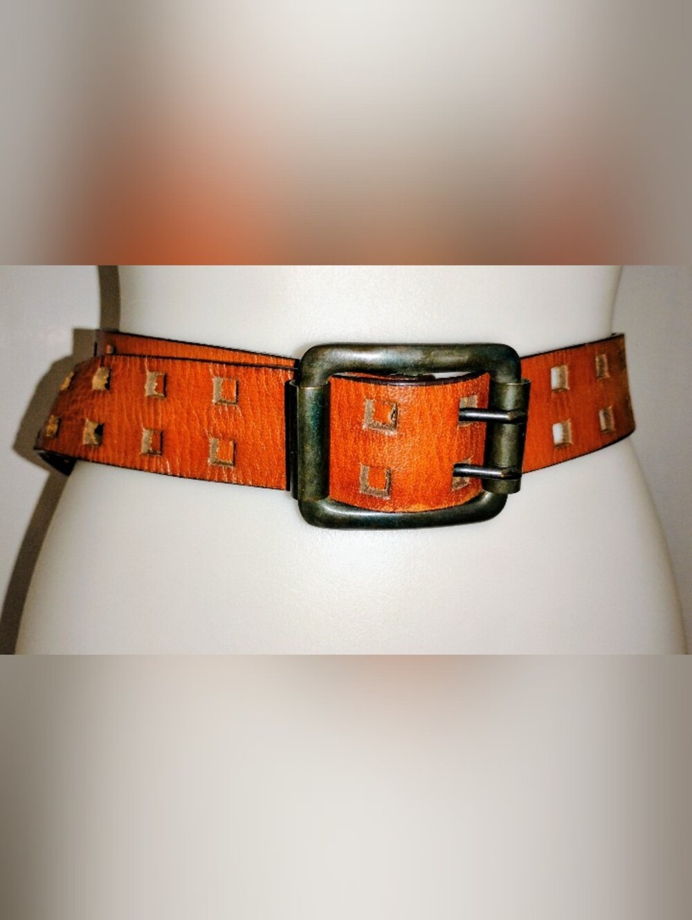 RETRO LEVI'S LEATHER BELT - Picture 5 of 6